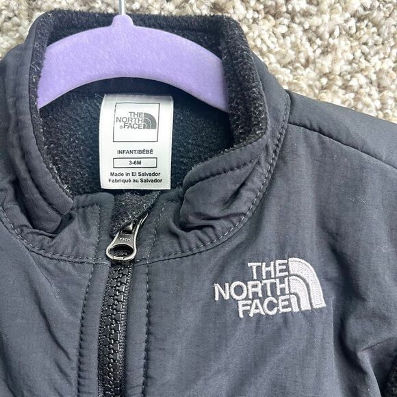 The North Face Jacket Baby 3-6M Denali Black Zip Up Fleece - Picture 2 of 5